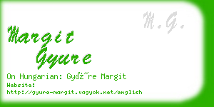 margit gyure business card